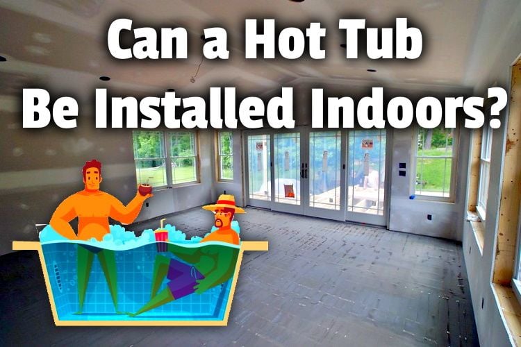 hot tub install indoor lg